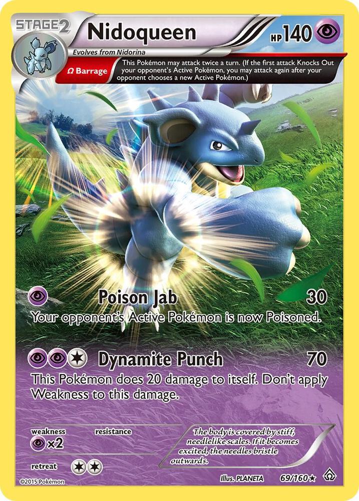 Nidoqueen Omega 69/160 (XY - Primal Clash)  - Reverse Holofoil | Good Games Adelaide SA