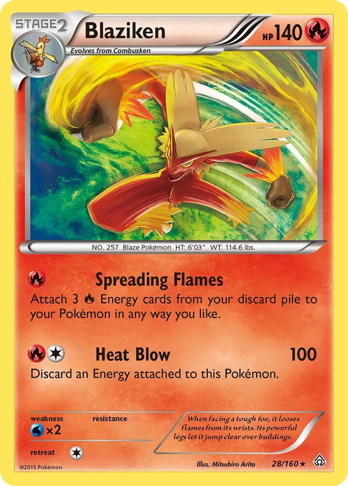 Blaziken 28/160 (XY - Primal Clash)  - Holofoil | Good Games Adelaide SA