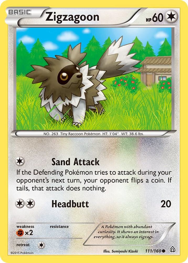 Zigzagoon 111/160 (XY - Primal Clash)  | Good Games Adelaide SA