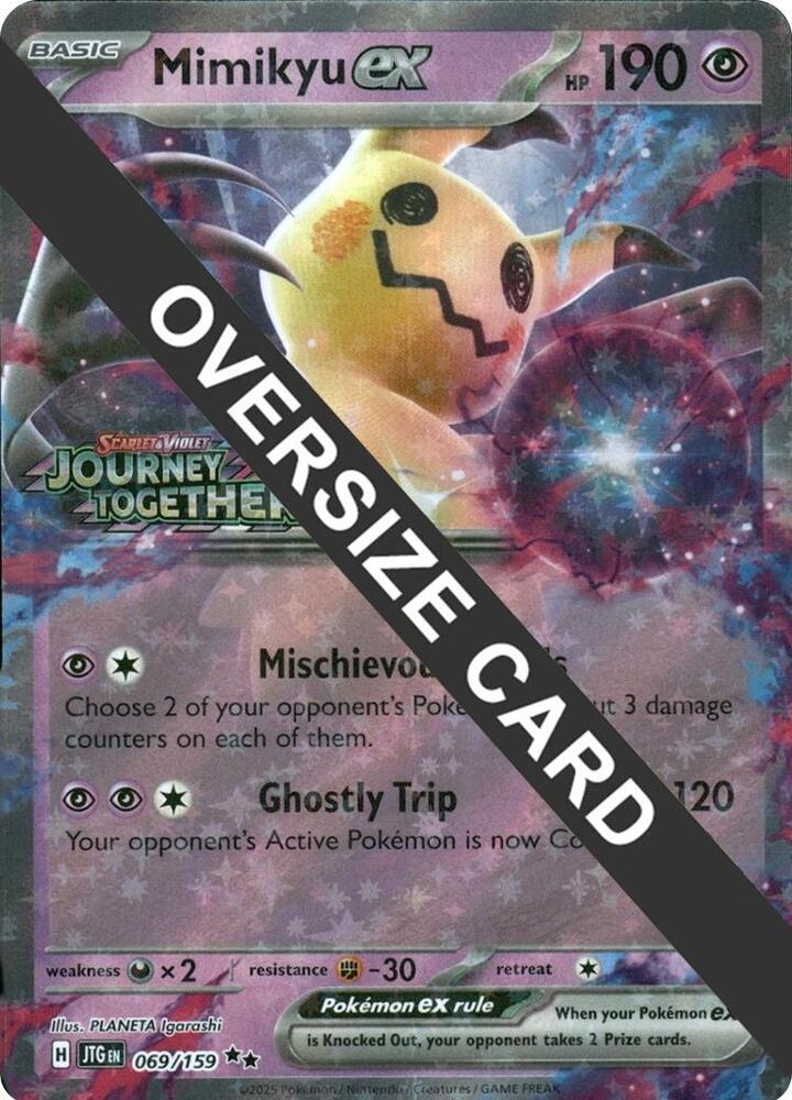 Mimikyu ex Journey Together Stamped 069/159 (Jumbo Cards)  - Holofoil | Good Games Adelaide SA