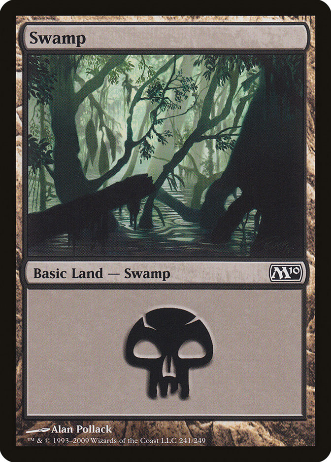Swamp 241/249 (Magic 2010 (M10))  - Foil | Good Games Adelaide SA