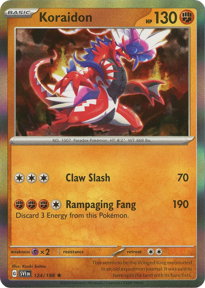 Koraidon 124/198 (SV01: Scarlet & Violet Base Set)  - Holofoil | Good Games Adelaide SA
