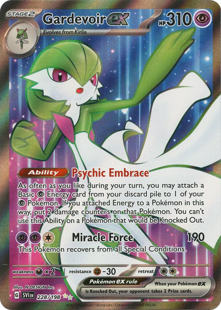 Gardevoir ex 228 198 228/198 (SV01: Scarlet & Violet Base Set)  - Holofoil | Good Games Adelaide SA