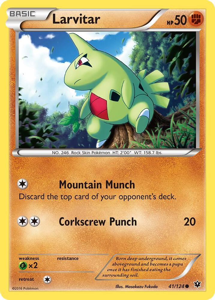 Larvitar 41/124 (XY - Fates Collide)  | Good Games Adelaide SA