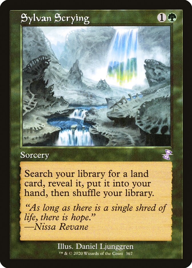 Sylvan Scrying 367 (Time Spiral: Remastered)  - Foil | Good Games Adelaide SA