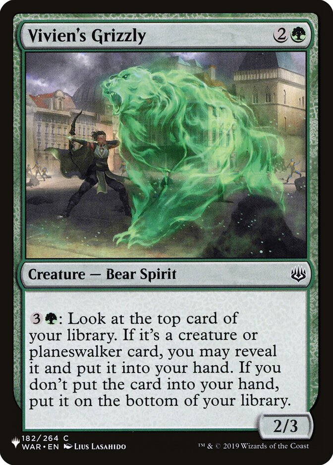 Vivien's Grizzly 182/264 (The List Reprints)  | Good Games Adelaide SA