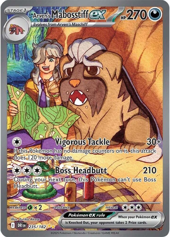 Arven's Mabosstiff ex 235/182 (SV10: Destined Rivals)  - Holofoil | Good Games Adelaide SA