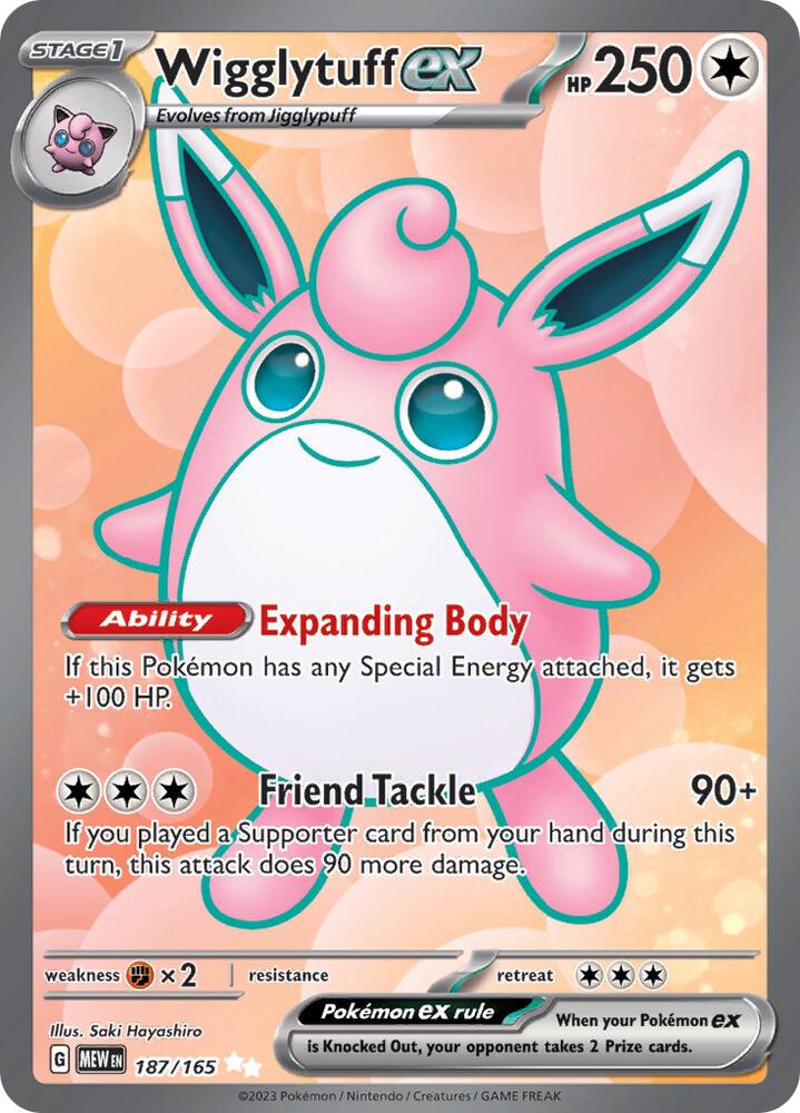Wigglytuff ex 187/165 (SV: Scarlet & Violet 151)  - Holofoil | Good Games Adelaide SA