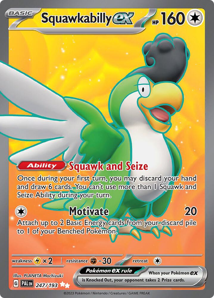 Squawkabilly ex 247/193 (SV02: Paldea Evolved)  - Holofoil | Good Games Adelaide SA
