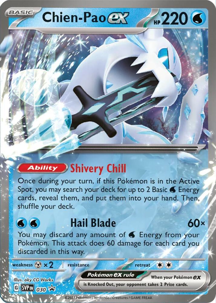 Chien Pao ex 030 (SV: Scarlet & Violet Promo Cards)  - Holofoil | Good Games Adelaide SA