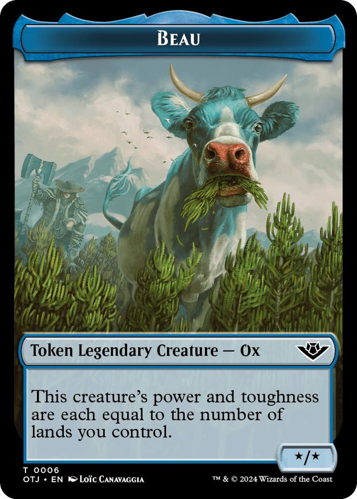 Beau Plot Double Sided Token 6 // 20 (Outlaws of Thunder Junction)  | Good Games Adelaide SA