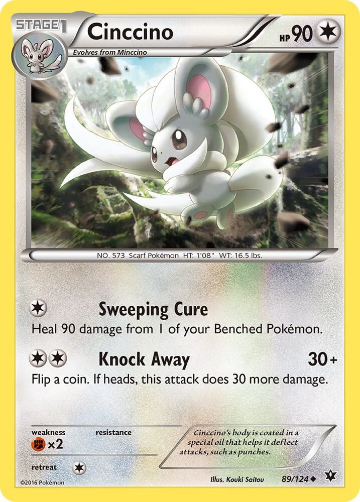 Cinccino 89/124 (XY - Fates Collide)  | Good Games Adelaide SA