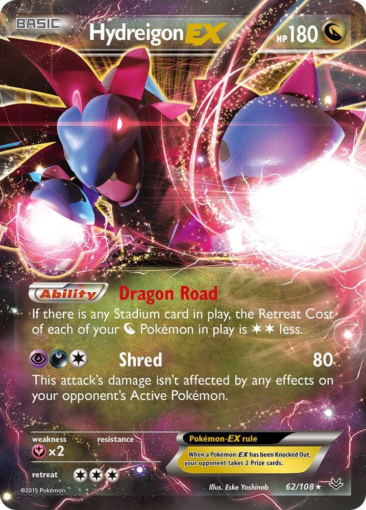Hydreigon EX 62/108 (XY - Roaring Skies)  - Holofoil | Good Games Adelaide SA