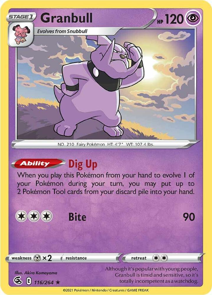 Granbull 116/264 (SWSH08: Fusion Strike)  | Good Games Adelaide SA