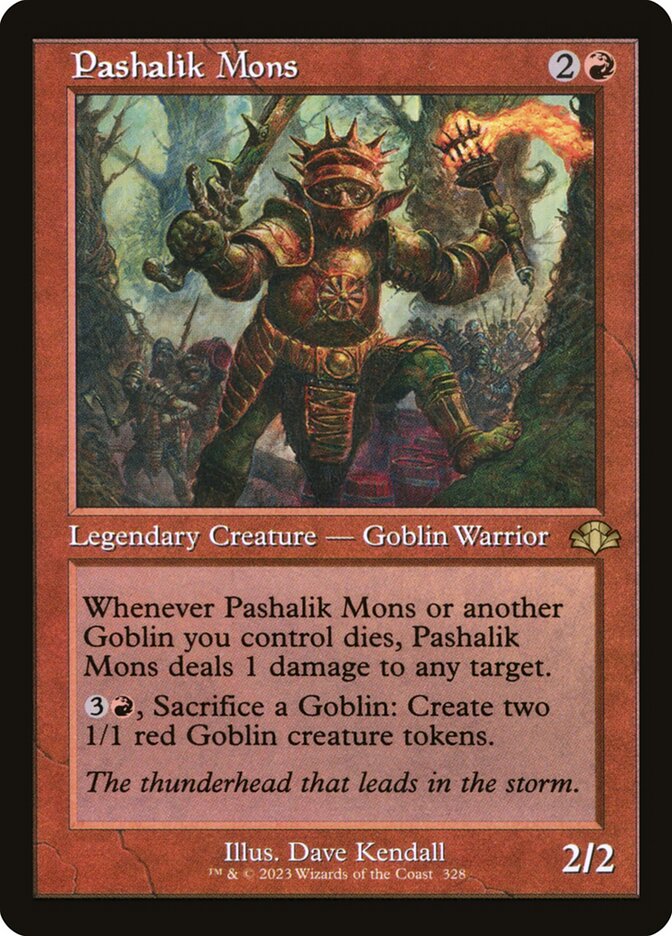 Pashalik Mons Retro Frame 328 (Dominaria Remastered)  - Foil | Good Games Adelaide SA