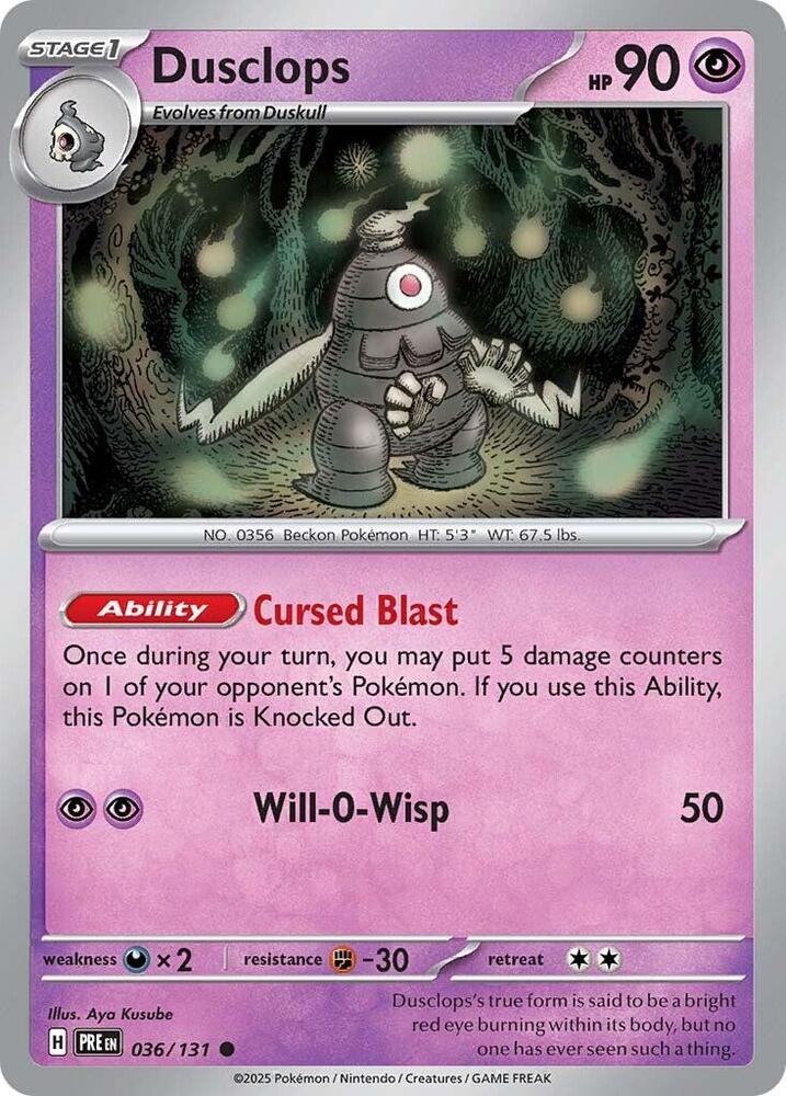 Dusclops 036/131 (SV: Prismatic Evolutions)  | Good Games Adelaide SA