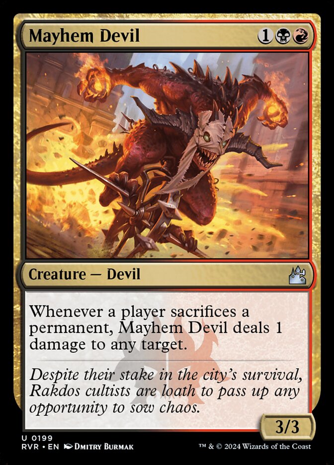 Mayhem Devil 199 (Ravnica Remastered)  - Foil | Good Games Adelaide SA