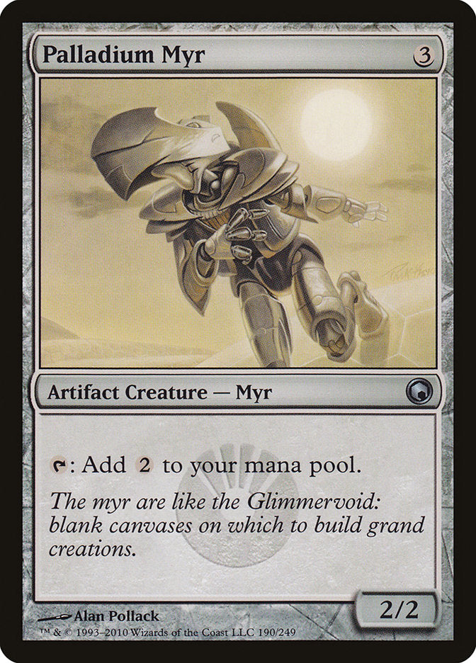 Palladium Myr 190 (Scars of Mirrodin)  - Foil | Good Games Adelaide SA