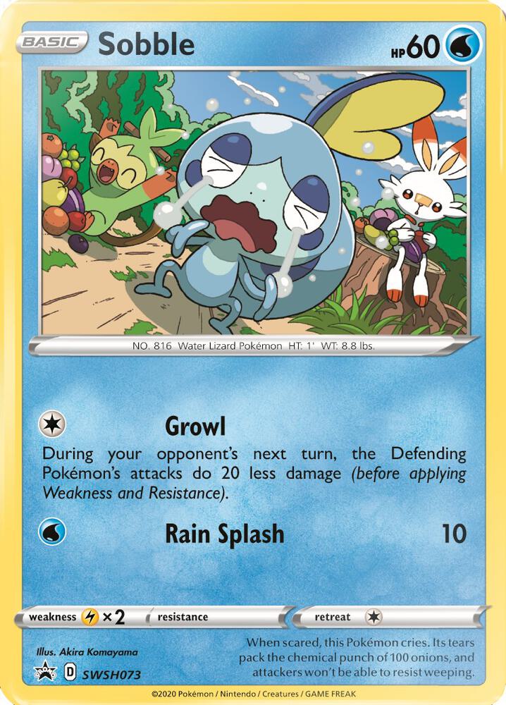 Sobble SWSH073 (SWSH: Sword & Shield Promo Cards)  - Holofoil | Good Games Adelaide SA