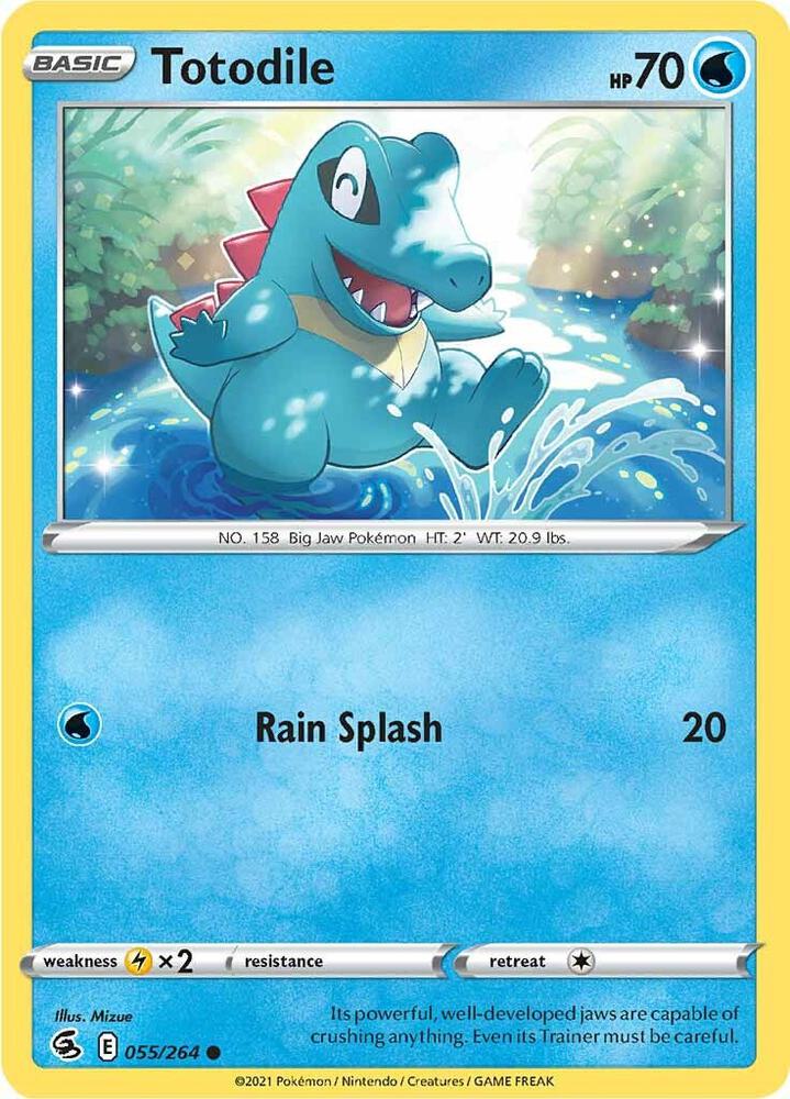 Totodile 055/264 (SWSH08: Fusion Strike)  | Good Games Adelaide SA