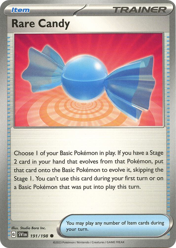 Rare Candy 191/198 (SV01: Scarlet & Violet Base Set)  | Good Games Adelaide SA