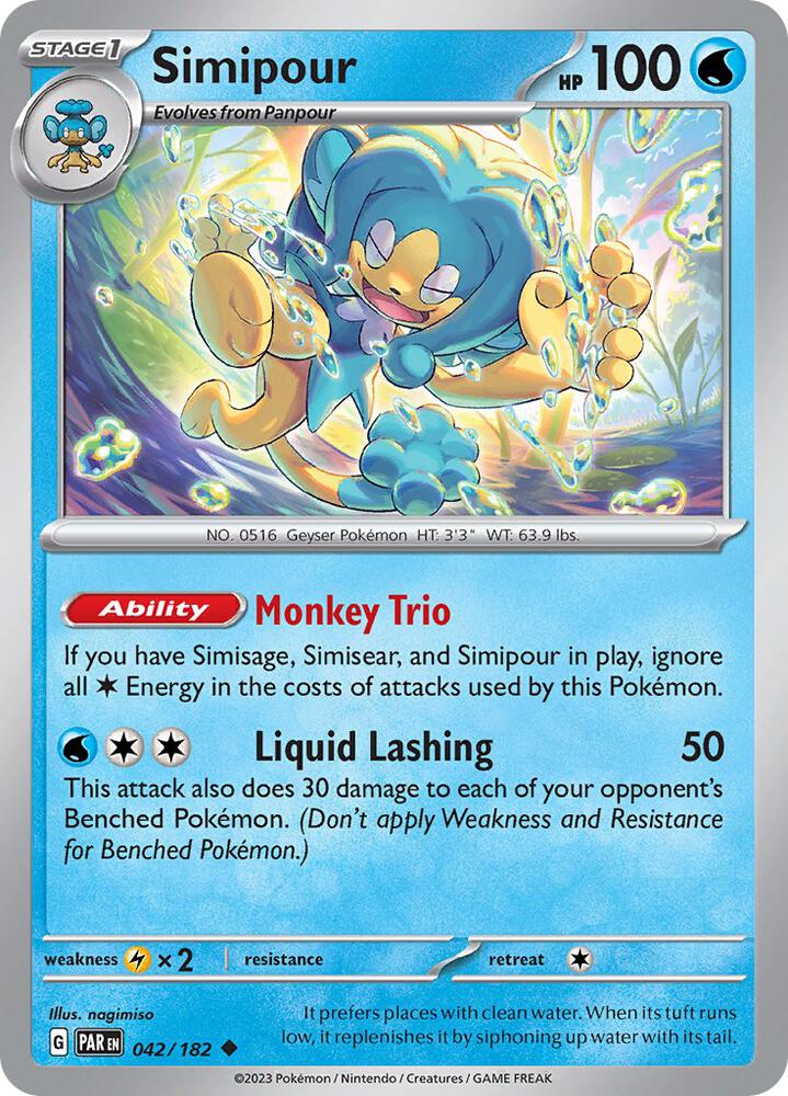 Simipour 042/182 (SV04: Paradox Rift)  - Reverse Holofoil | Good Games Adelaide SA