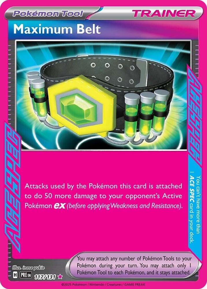 Maximum Belt 117/131 (SV: Prismatic Evolutions)  - Holofoil | Good Games Adelaide SA