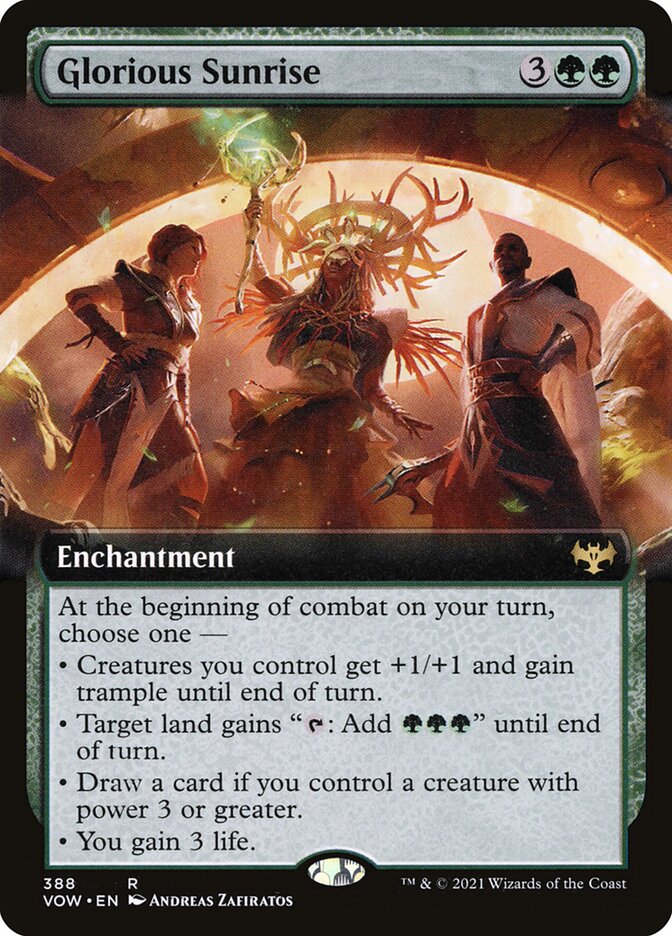 Glorious Sunrise 388 (Innistrad: Crimson Vow)  - Foil | Good Games Adelaide SA