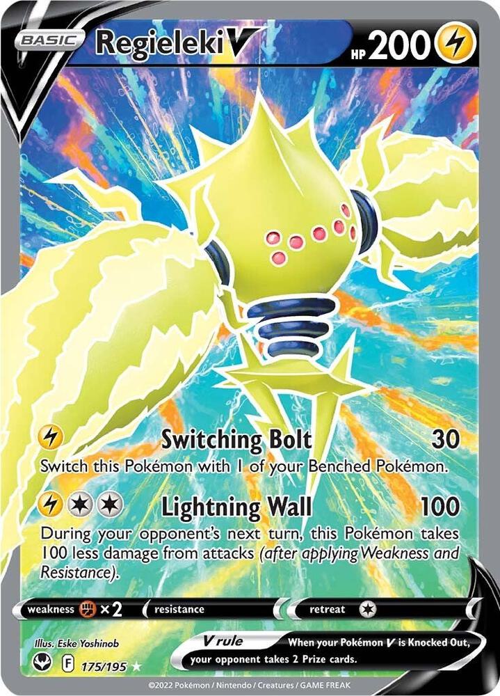 Regieleki V Full Art 175/195 (SWSH12: Silver Tempest)  - Holofoil | Good Games Adelaide SA