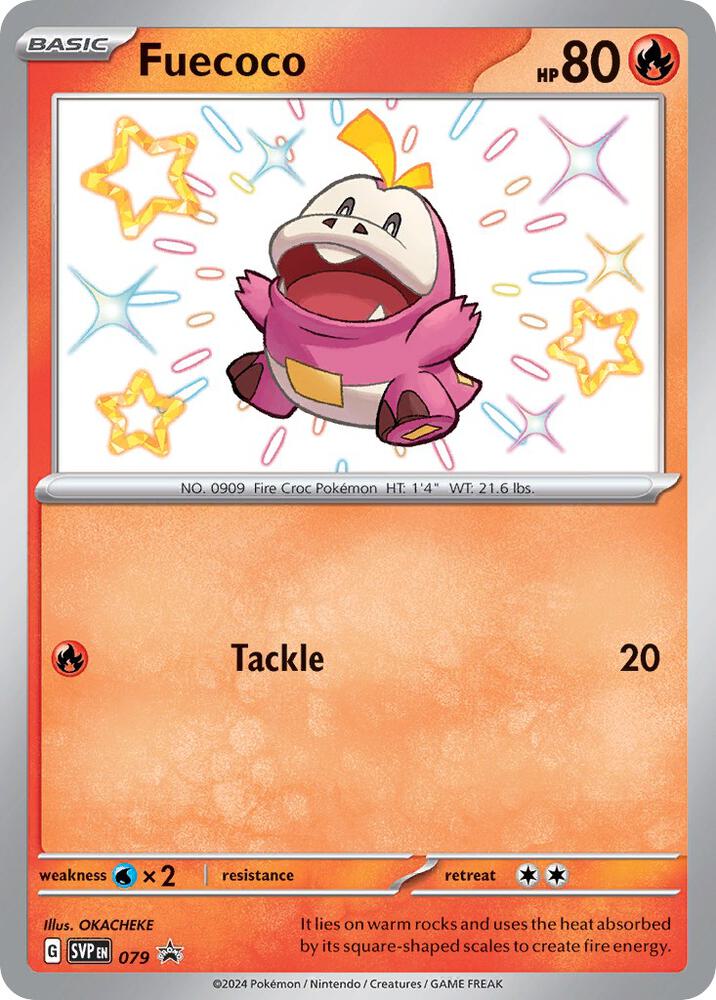 Fuecoco 079 (SV: Scarlet & Violet Promo Cards)  - Holofoil | Good Games Adelaide SA