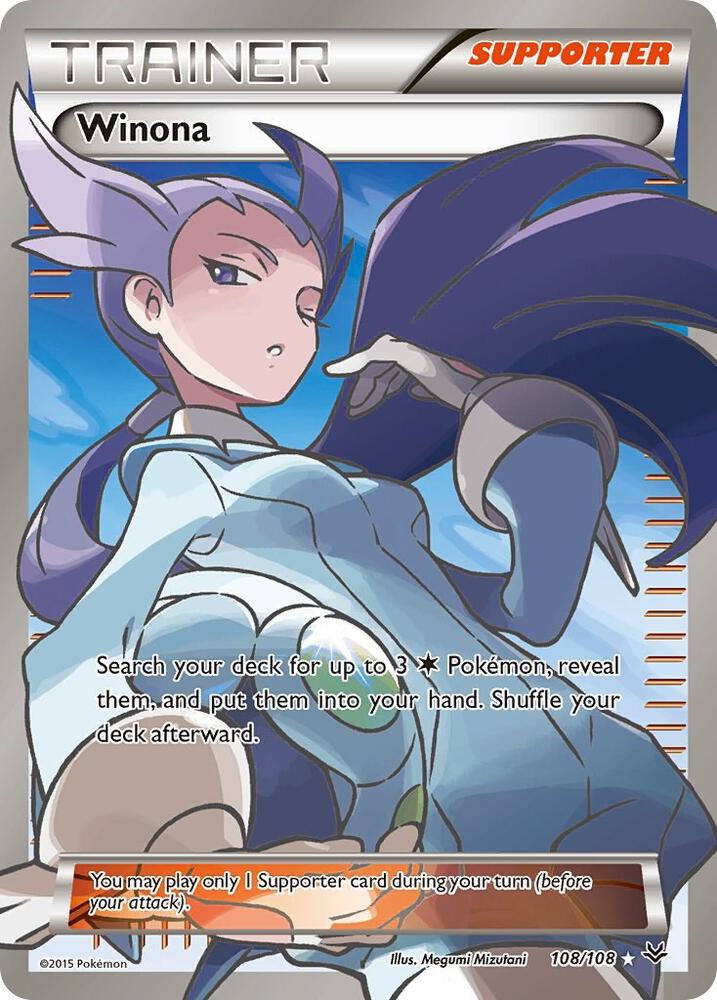 Winona Full Art 108/108 (XY - Roaring Skies)  - Holofoil | Good Games Adelaide SA