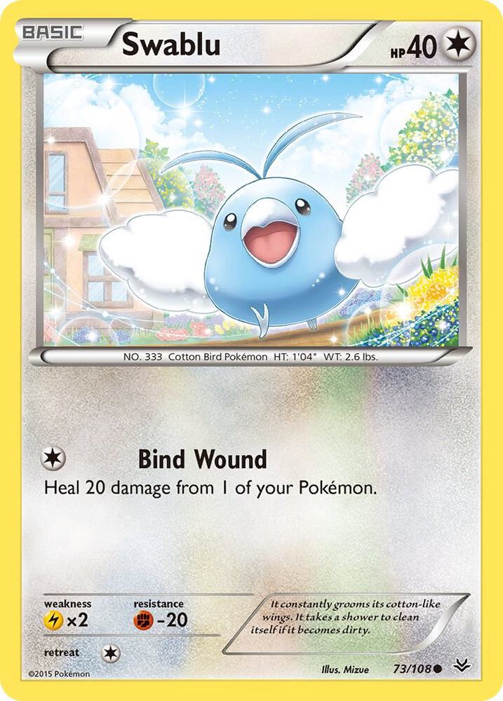 Swablu 73/108 (XY - Roaring Skies)  | Good Games Adelaide SA
