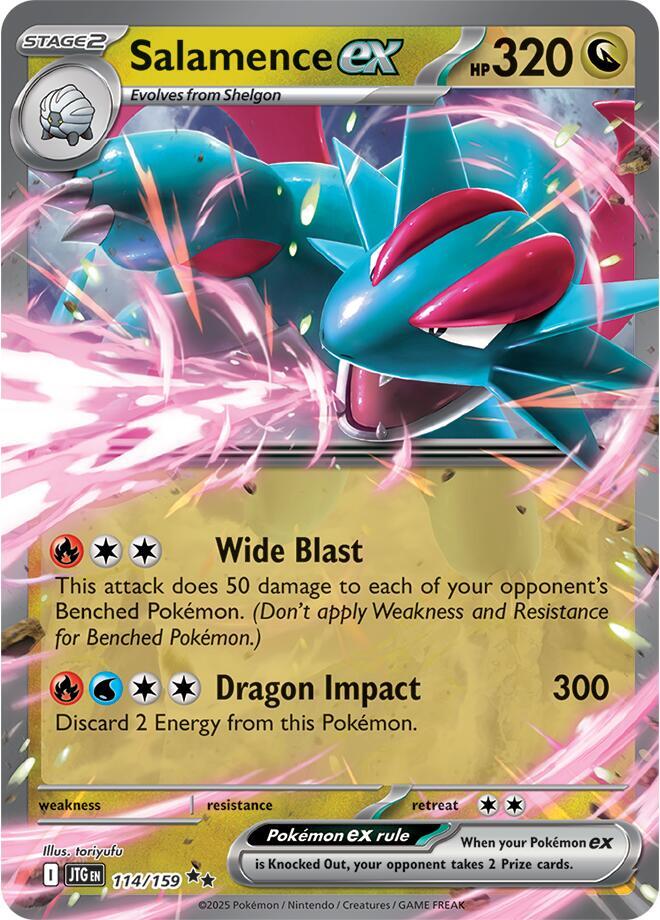 Salamence ex 114/159 (SV09: Journey Together)  - Holofoil | Good Games Adelaide SA