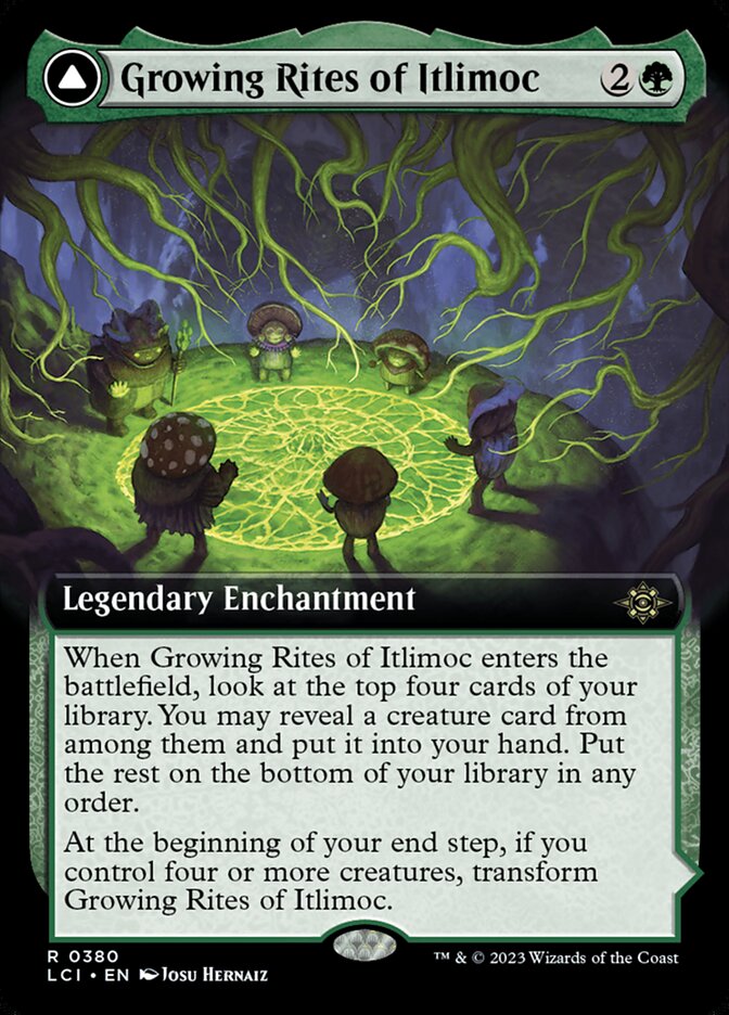 Growing Rites of Itlimoc Extended Art 380 (The Lost Caverns of Ixalan)  - Foil | Good Games Adelaide SA