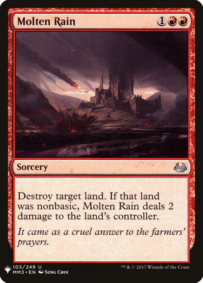 Molten Rain 103 (The List Reprints)  | Good Games Adelaide SA