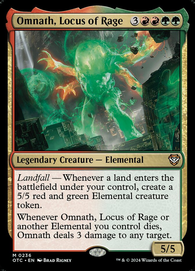 Omnath, Locus of Rage 236 (Commander: Outlaws of Thunder Junction)  | Good Games Adelaide SA