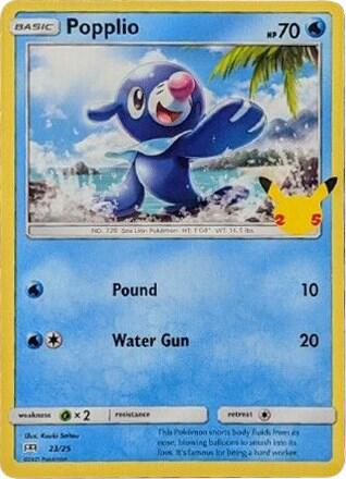 Popplio 023/025 (McDonald's 25th Anniversary Promos)  - Holofoil | Good Games Adelaide SA