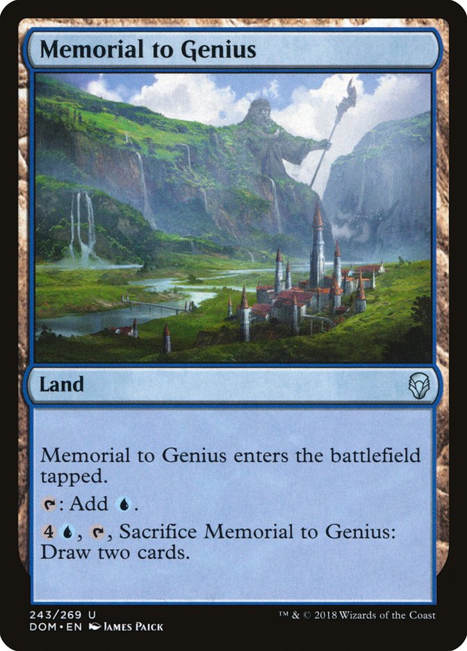 Memorial to Genius 243 (Dominaria)  | Good Games Adelaide SA