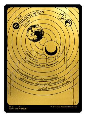 Blood Moon Foil Etched Gold 366 (Secret Lair Drop Series)  - Foil | Good Games Adelaide SA
