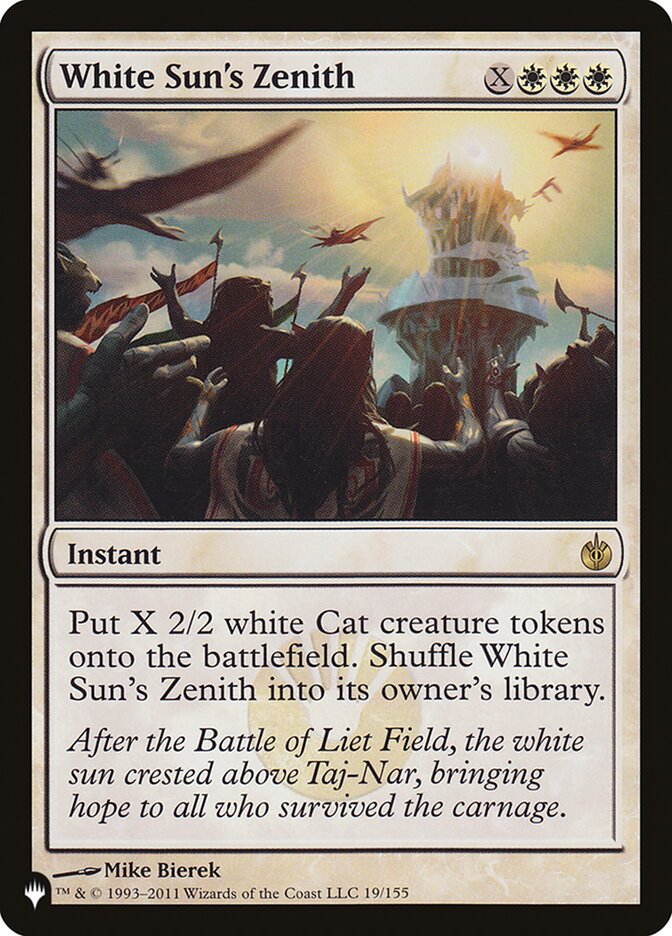 White Sun's Zenith 19/155 (The List Reprints)  | Good Games Adelaide SA
