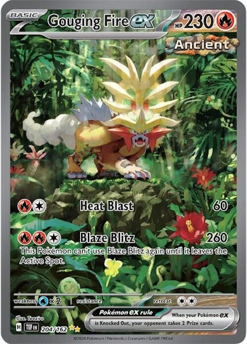 Gouging Fire ex 204/162 (SV05: Temporal Forces)  - Holofoil | Good Games Adelaide SA