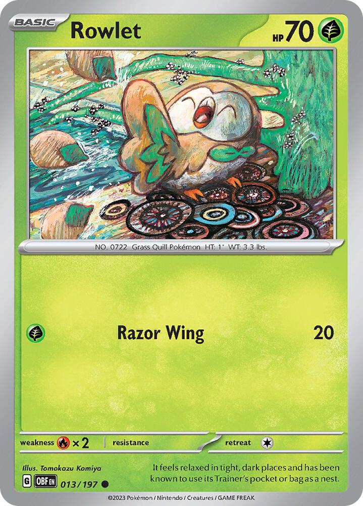 Rowlet 013/197 (SV03: Obsidian Flames)  | Good Games Adelaide SA