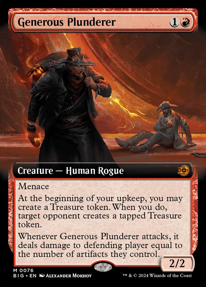 Generous Plunderer 76 (Outlaws of Thunder Junction: The Big Score)  - Foil | Good Games Adelaide SA