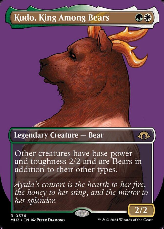 Kudo, King Among Bears 376/319 (Modern Horizons 3)  - Borderless | Good Games Adelaide SA