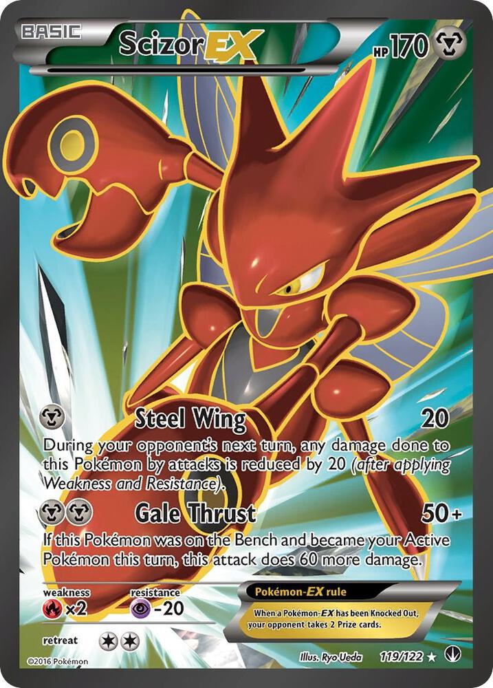 Scizor EX Full Art 119/122 (XY - BREAKpoint)  - Holofoil | Good Games Adelaide SA