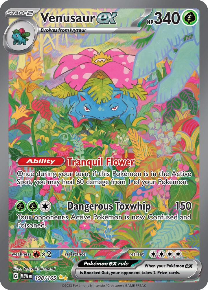 Venusaur ex 198/165 (SV: Scarlet & Violet 151)  - Holofoil | Good Games Adelaide SA