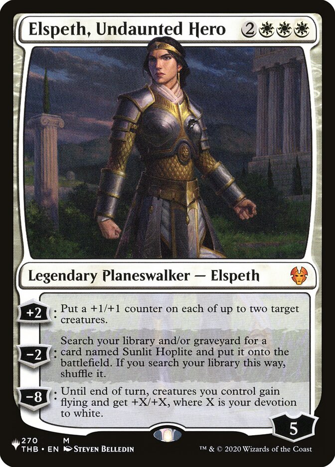 Elspeth, Undaunted Hero 270/254 (The List Reprints)  | Good Games Adelaide SA