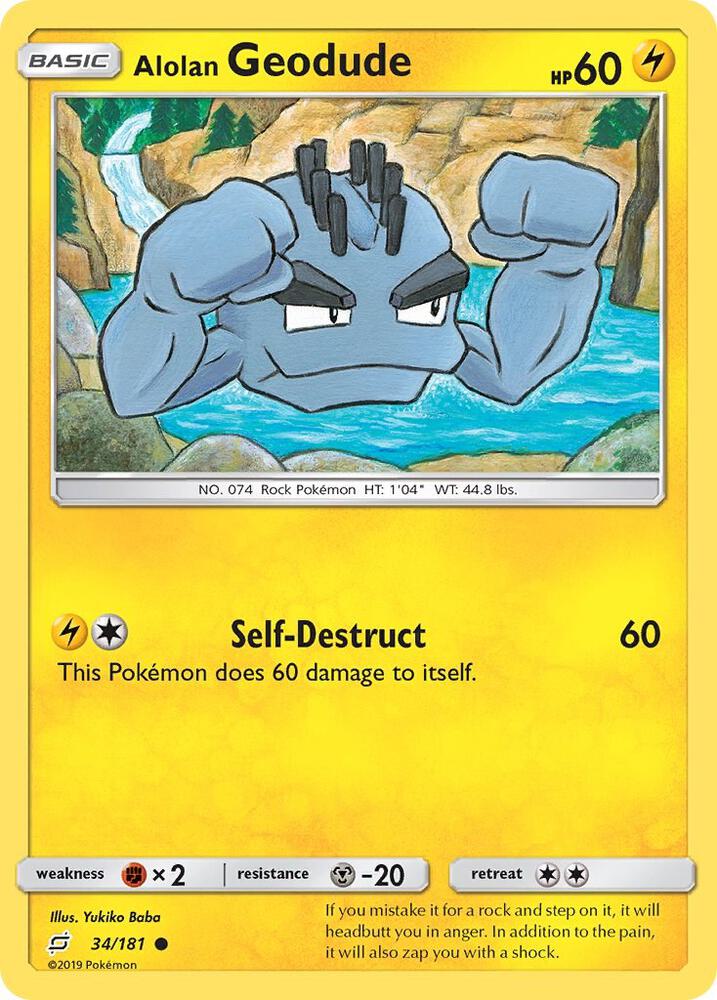 Alolan Geodude 34/181 (SM - Team Up)  | Good Games Adelaide SA