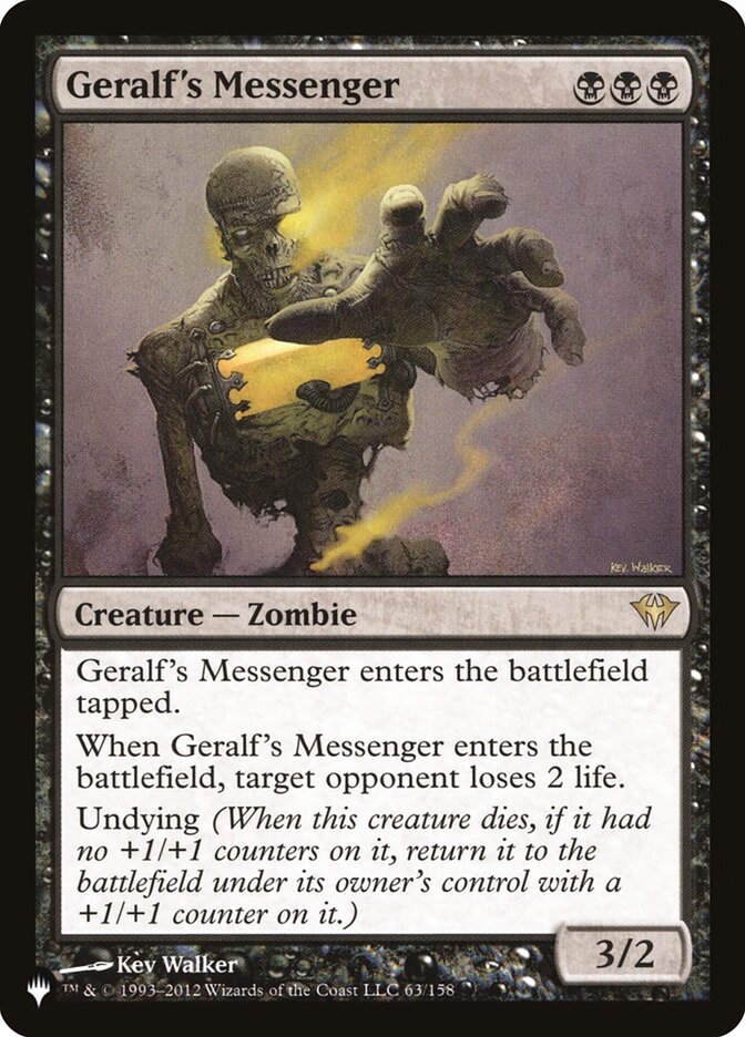 Geralf's Messenger 63/158 (The List Reprints)  | Good Games Adelaide SA