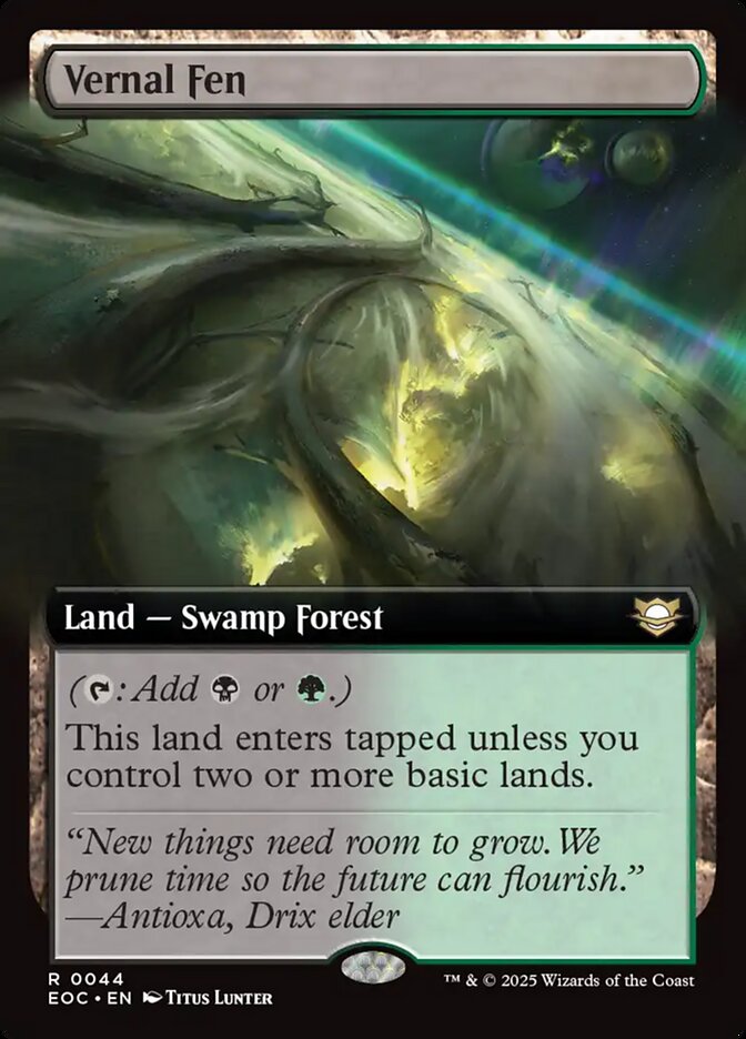 Vernal Fen Extended Art 44/24 (Commander: Edge of Eternities)  - Extended Art | Good Games Adelaide SA